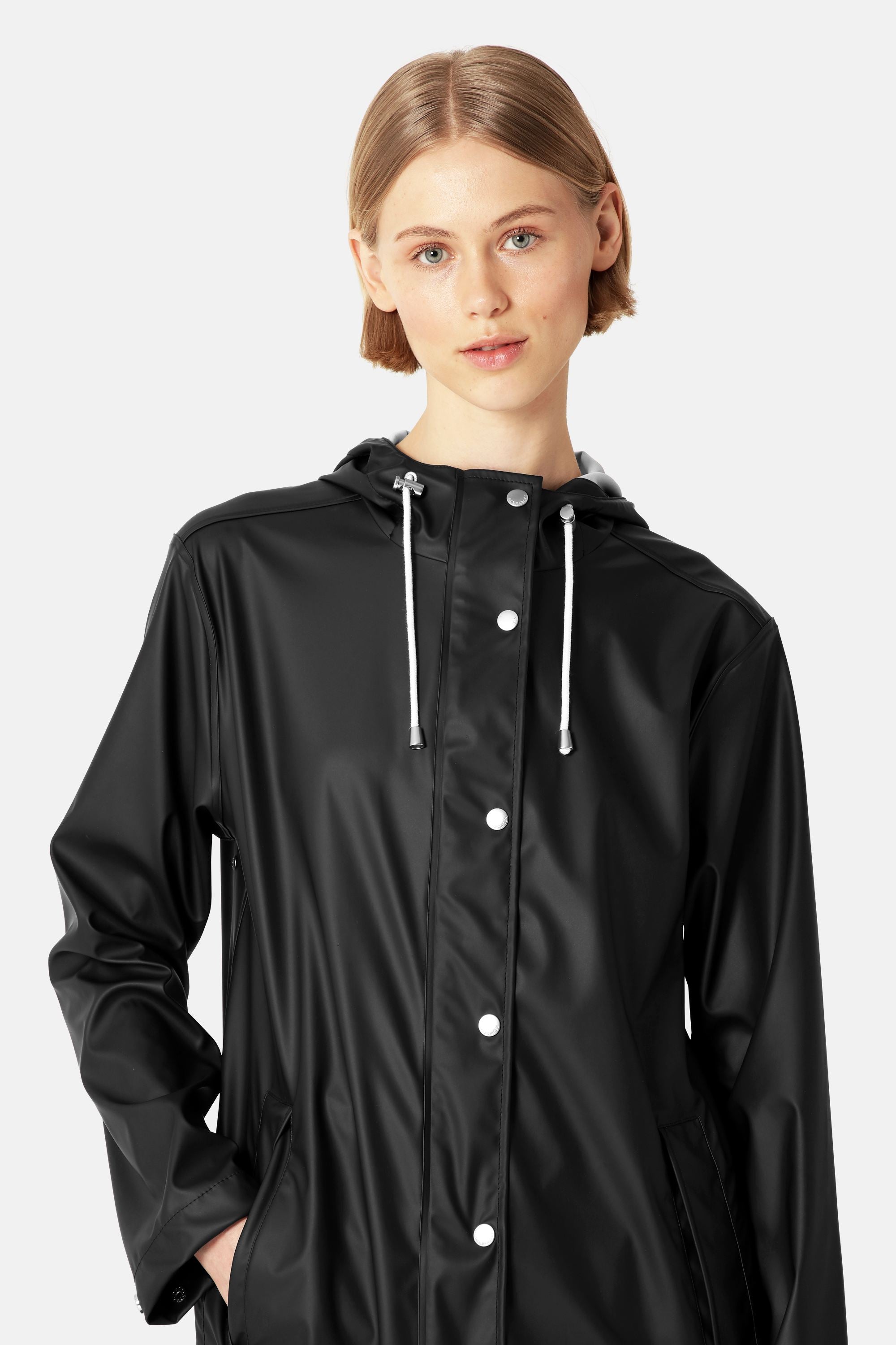 Long Rain Jacket - Black Beauty
